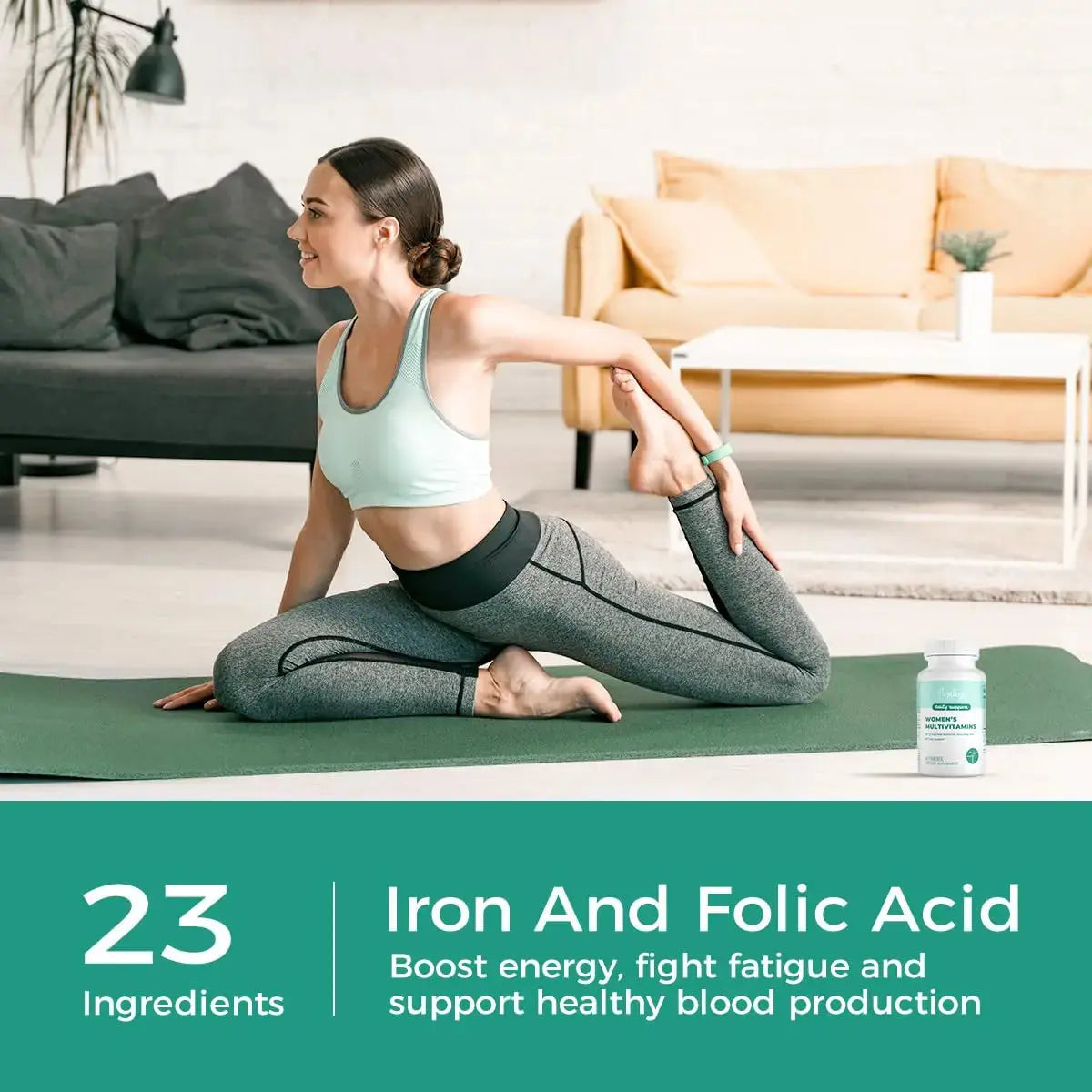 finelogy Womens Multivitamin - Essential Nutrients with Iron, Vitamins A, C, D3, K, B6 and B12 Supplements for Women’s Health, Energy Hair Skin & Nails finelogy Au supplements