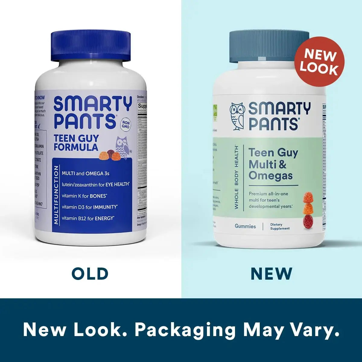 SmartyPants Women's Multivitamin Gummies, Sugar Free: Biotin, Methylfolate, Omega 3 (ALA), Vitamin D & Teen Guy Multivitamin Gummies: Omega 3 Fish Oil (EPA/DHA), Vitamin D3, C, Vitamin B12, B6 SmartyPants Au supplements
