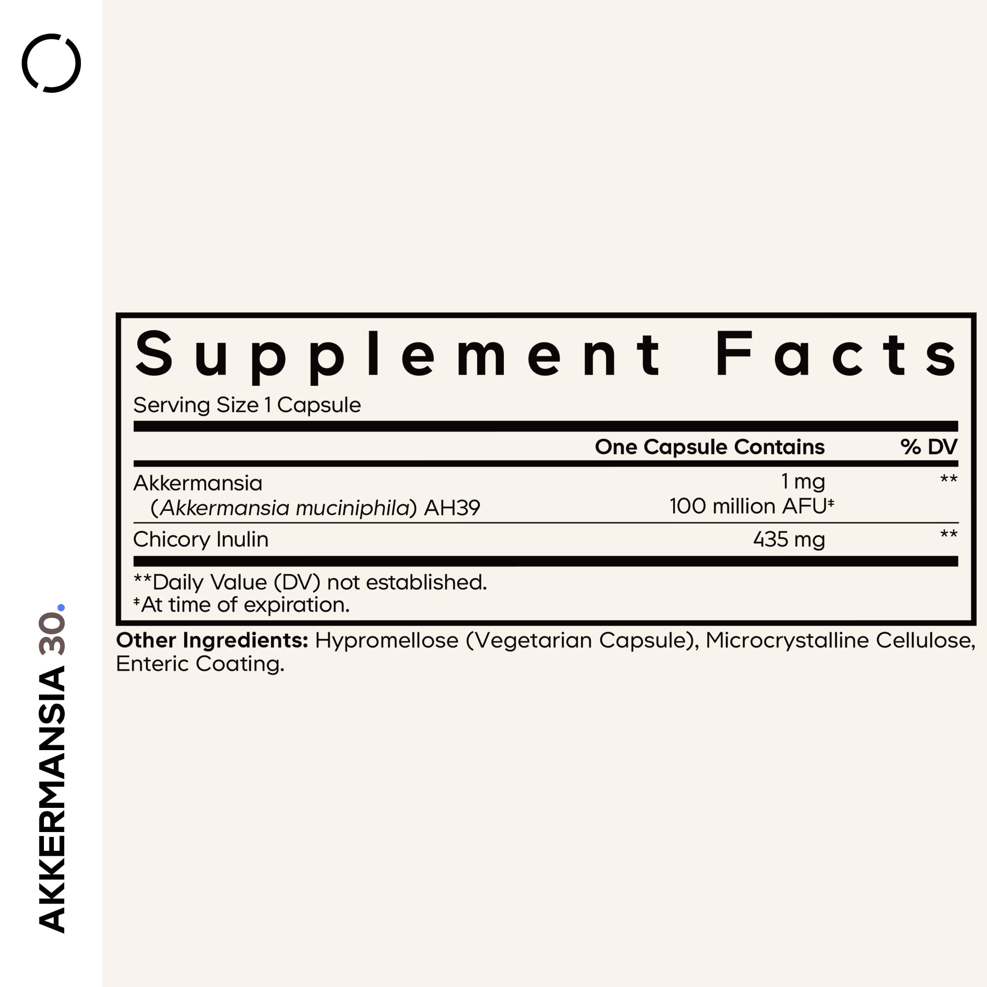 Codeage Akkermansia Synbiotic Supplement - 100 Million AFU Akkermansia Probiotic & Chicory Inulin Prebiotic - Chicory Root - 1 Capsule Per Serving - Non-GMO, Gluten-Free - 30 Capsules Codeage Au supplements