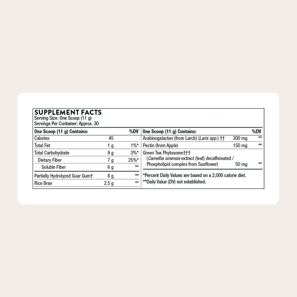THORNE - FiberMend - Prebiotic Fiber Powder to Help Maintain Regularity and Balanced GI Flora* - 11.6 Oz