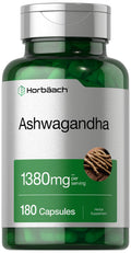 Horbäach Ashwagandha Root Supplement | 180 Capsules | for Women and Men | Herbal Extract | Non-GMO, Gluten Free Horbäach Au supplements