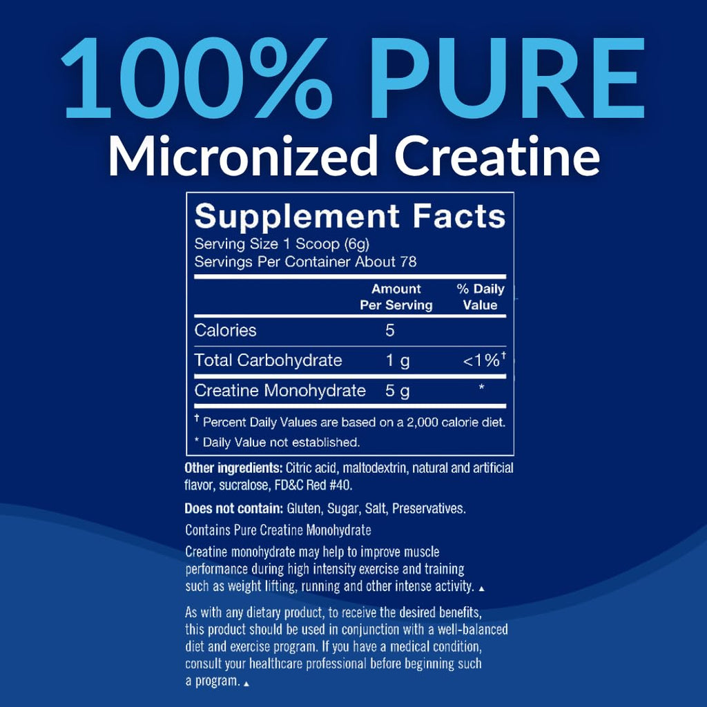 BodyTech Creatine Monohydrate Powder a Micronized a Fruit Punch (11.64 Oz./55 Servings)
