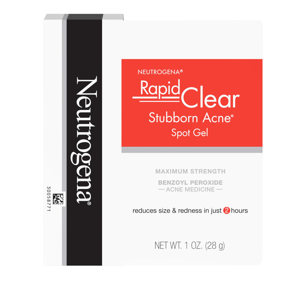 Neutrogena Rapid Clear Stubborn Acne Spot Treatment Gel, Maximum Strength 10% Benzoyl Per-oxide