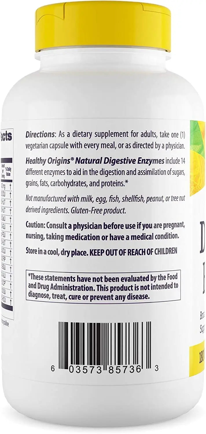Healthy Origins Digestive Enzymes (NEC) Broad Spectrum - with Protease Healthy Origins Au supplements