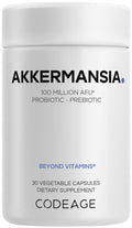 Codeage Akkermansia Synbiotic Supplement - 100 Million AFU Akkermansia Probiotic & Chicory Inulin Prebiotic - Chicory Root - 1 Capsule Per Serving - Non-GMO, Gluten-Free - 30 Capsules Codeage Au supplements