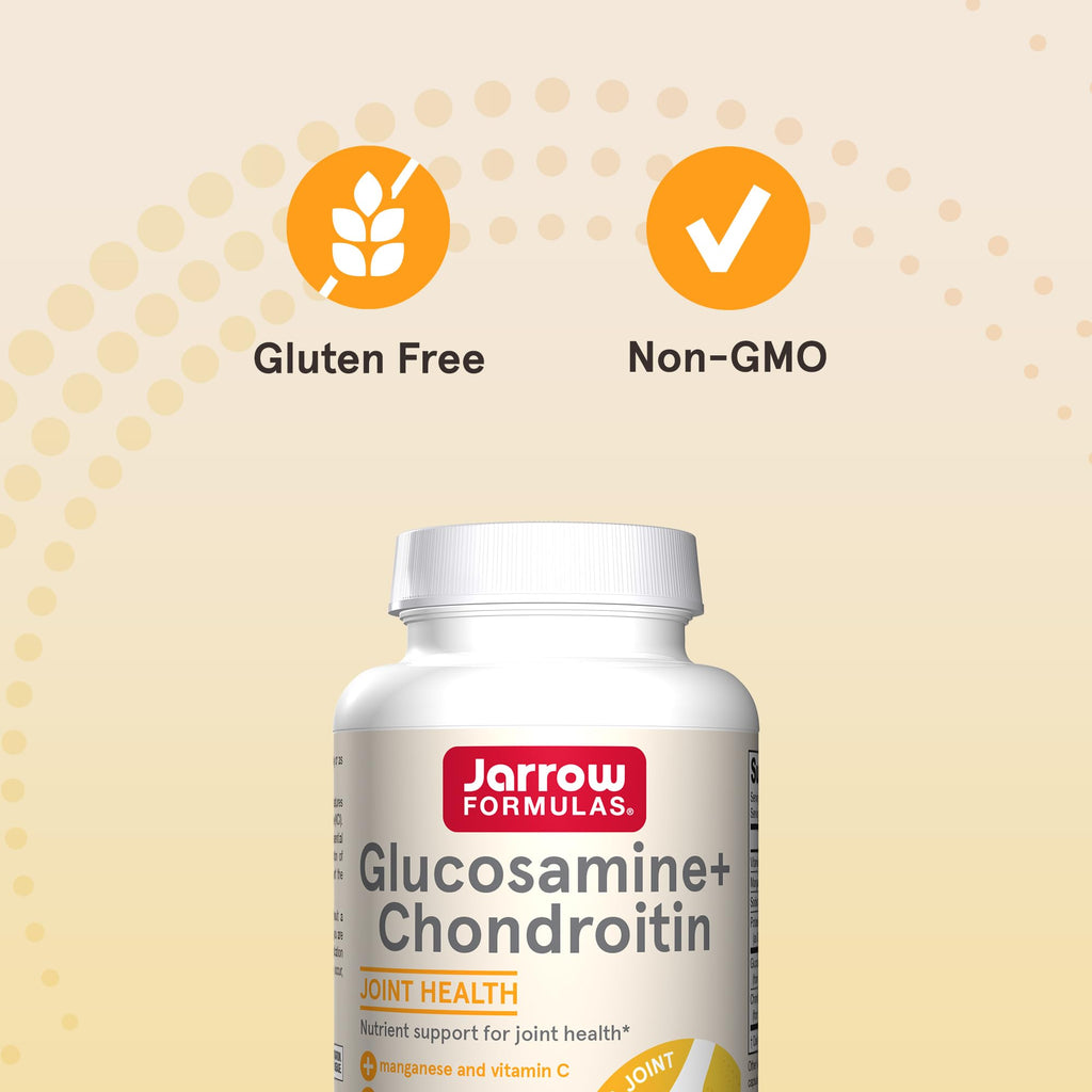 Jarrow Formulas Glucosamine + Chondroitin - 240 Capsules - Nutrient Support - Dietary Supplement for Joint Health - with Vitamin C & Manganese - 60 Servings Jarrow Formulas Au supplements