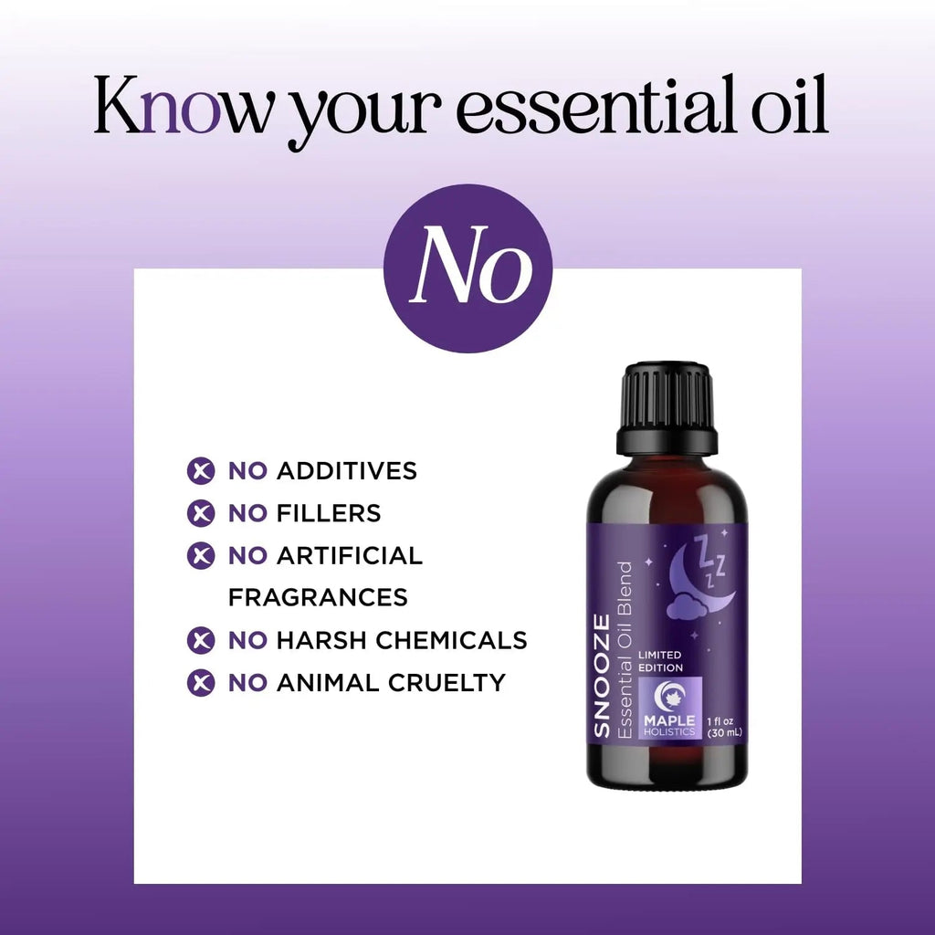 Sleep Essential Oil Blend for Diffuser - Snooze Blend Essential Oil for Sleep with Roman Chamomile Maple Holistics Au supplements