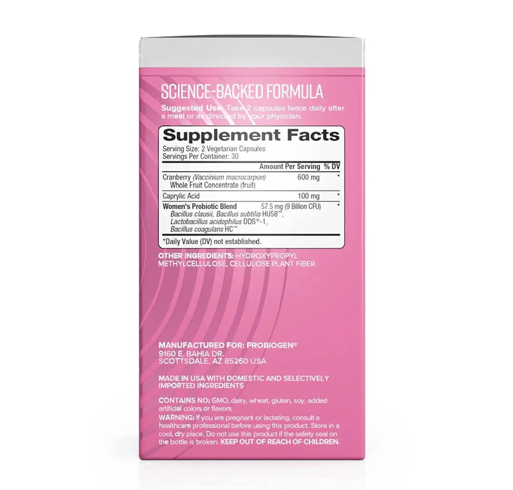 Women’s Daily Probiotic Supplement – Vitality Probiotic with Smart Spore Technology, Lactobacillus Cultures, Gut & Vaginal Health Support, Gluten-Free, Non-GMO - 60 Capsules Probiogen Au supplements
