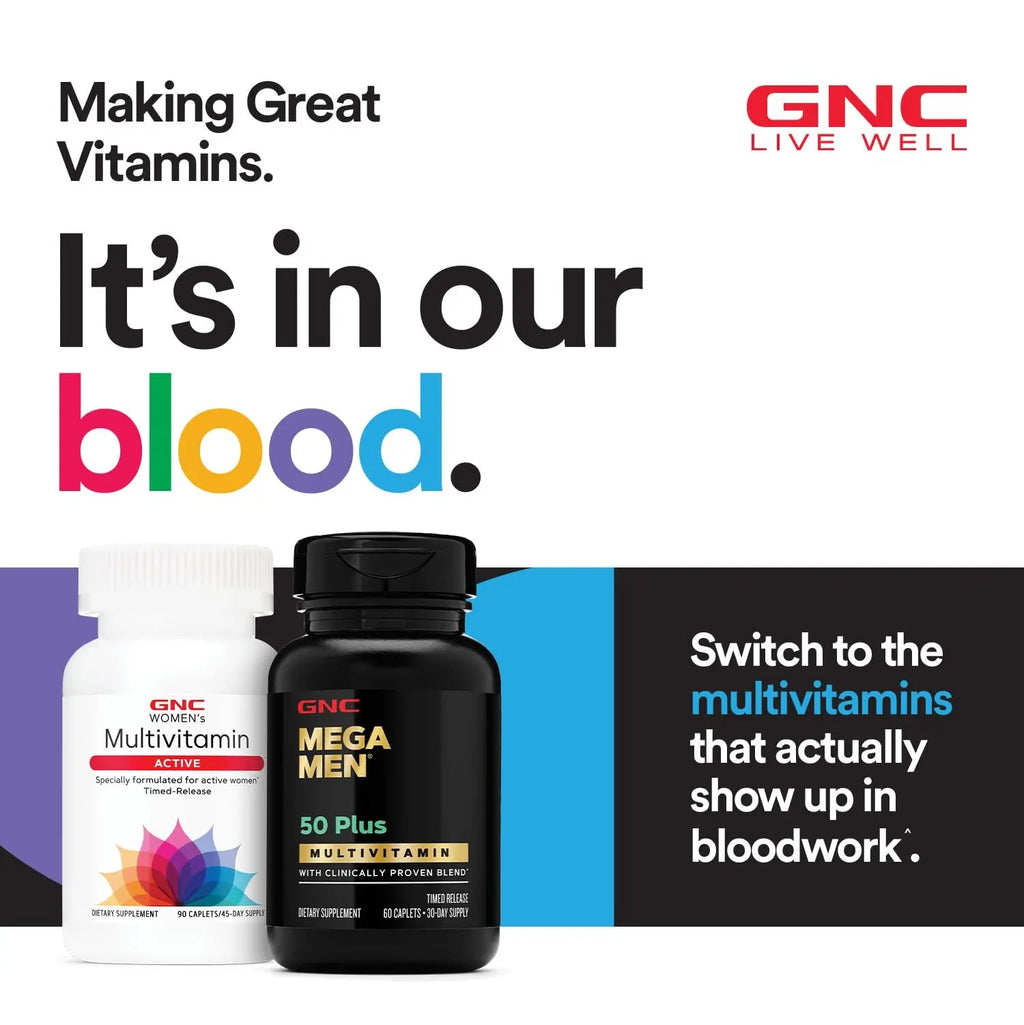 GNC Mega Men Sport Multivitamin | Performance, Muscle Function, and General Health | 90 Count GNC Au supplements