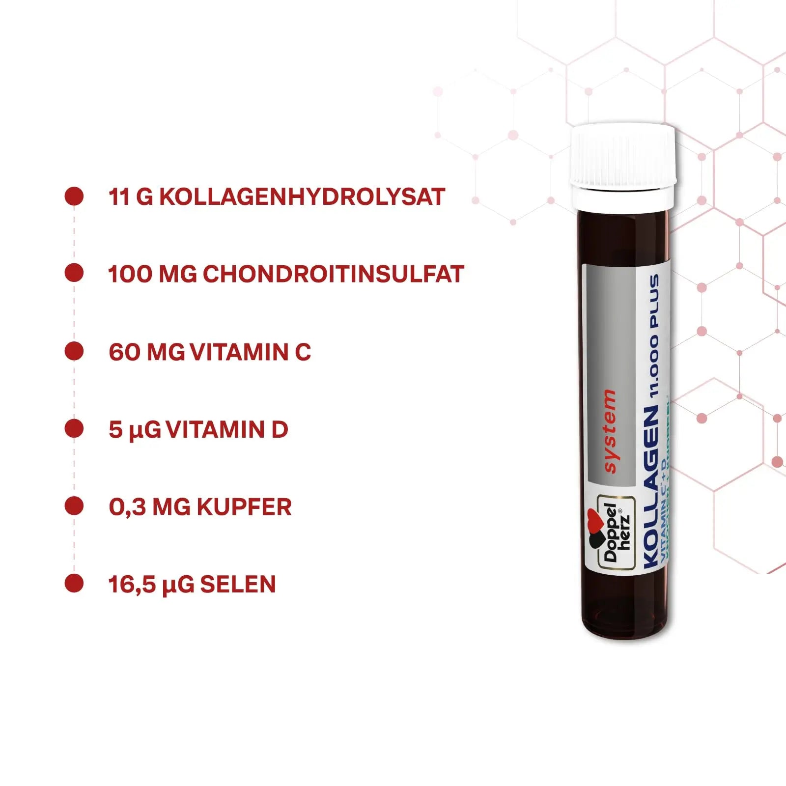 Doppelherz collagen 11,000 ampoules, 30 x 25 ml, PZN:7625039 My Store Au supplements