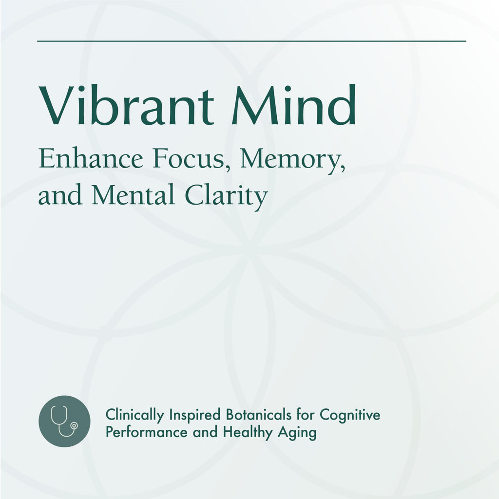 Natura Health Products Vibrant Mind - Brain Supplement for Memory and Focus* - Featuring Bacopa, Ginkgo Biloba, Centellin & Phosphatidylserine