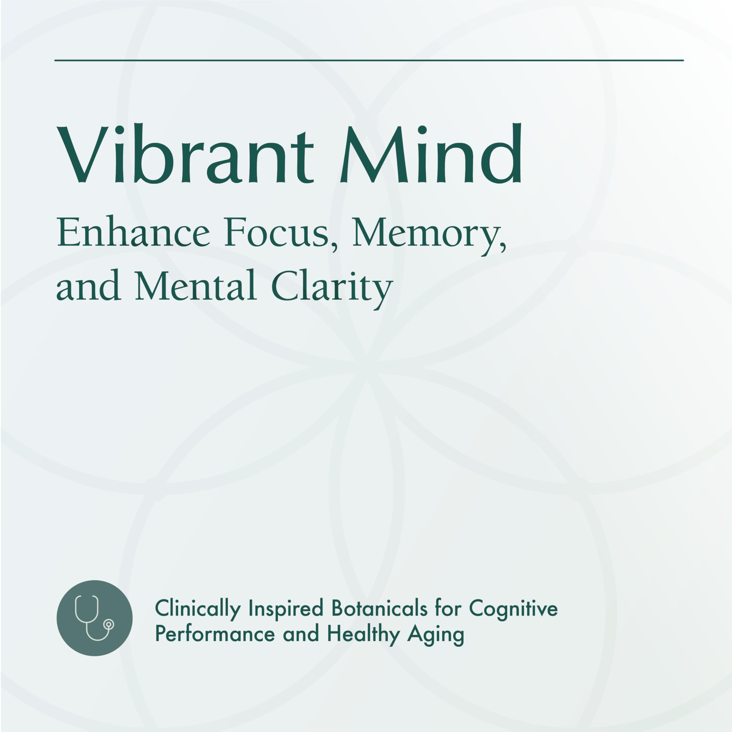 Natura Health Products Vibrant Mind - Brain Supplement for Memory and Focus* - Featuring Bacopa, Ginkgo Biloba, Centellin & Phosphatidylserine