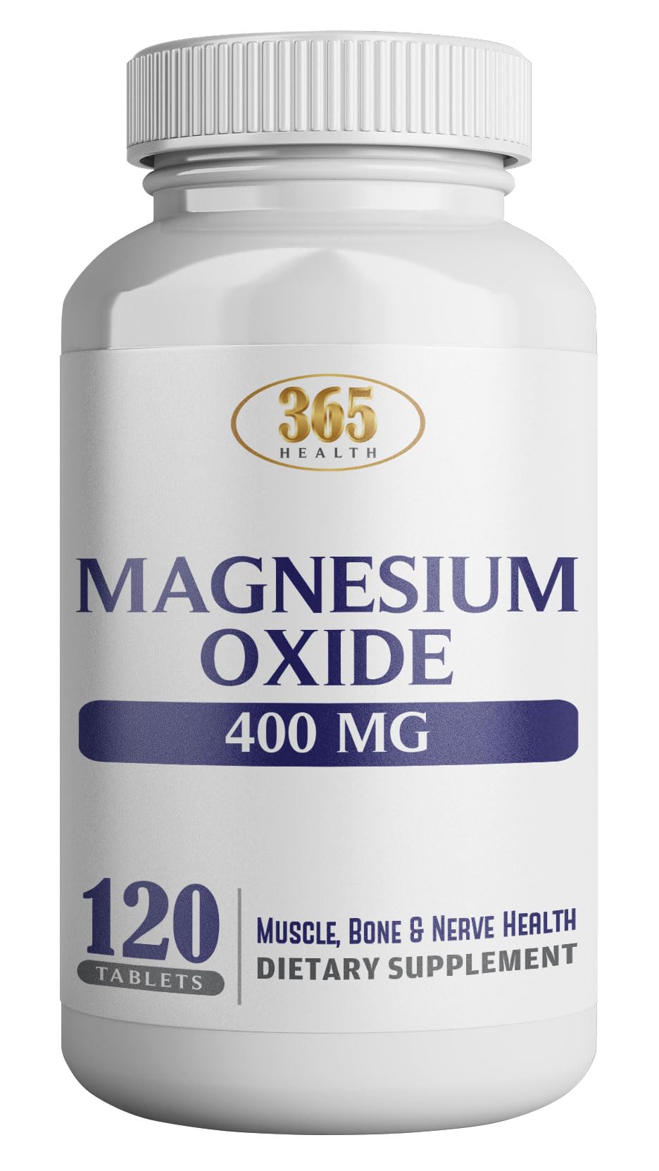 Magnesium 400mg [High Potency] Supplement – Magnesium Oxide for Immune Support, Muscle Recovery, Leg Cramps and Relaxation 120 Tablets-USA Made HEALTH LFE Au supplements