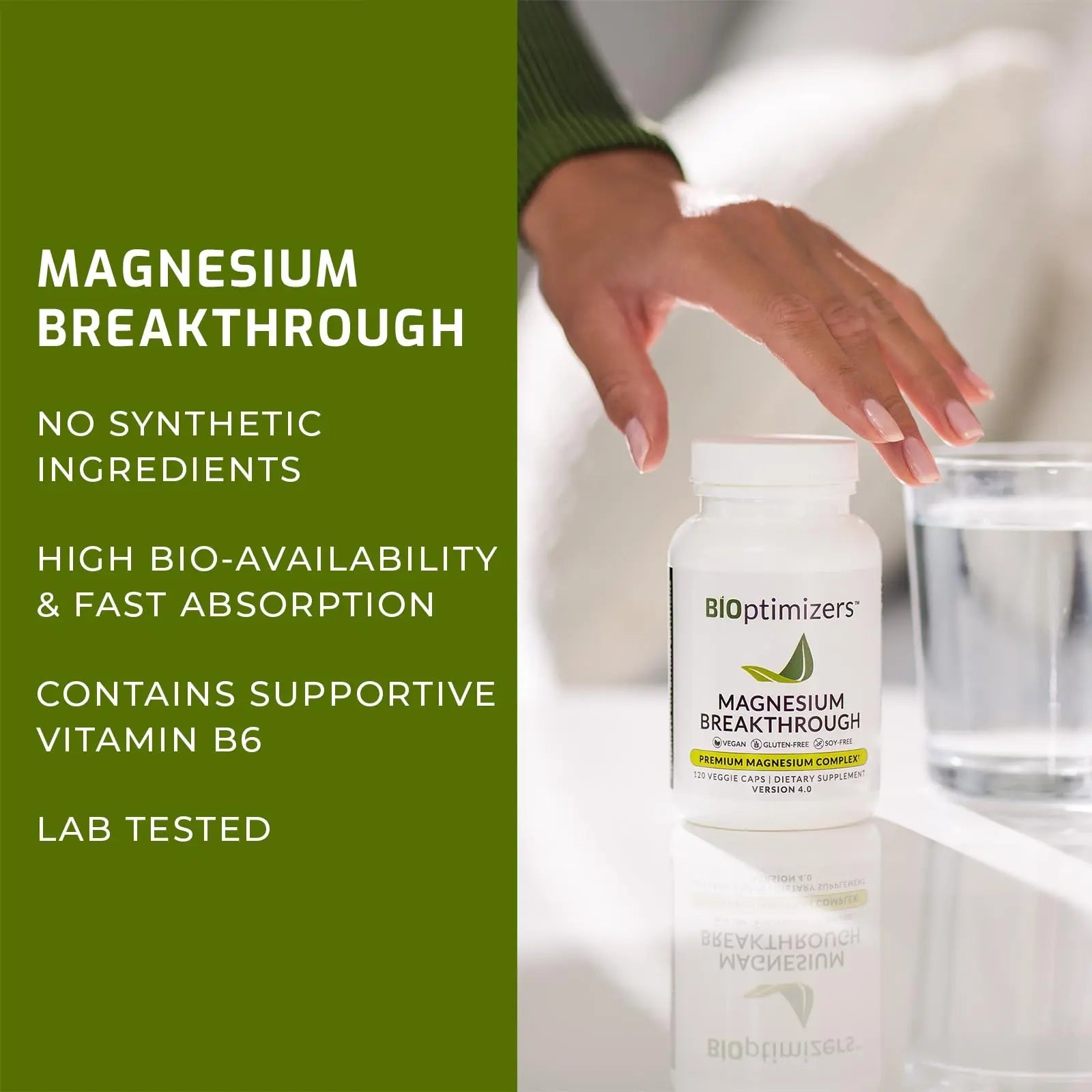 Magnesium Breakthrough Supplement 4.0 - Has 7 Forms of Magnesium: Glycinate, Malate BiOptimizers Au supplements