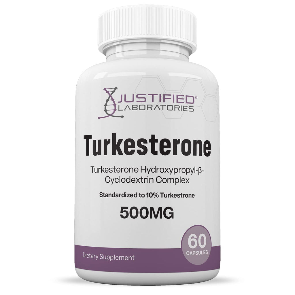 Justified Laboratories (5 Pack Turkesterone 500mg 10% Standardized Naturally Increase Justified Laboratories Au supplements