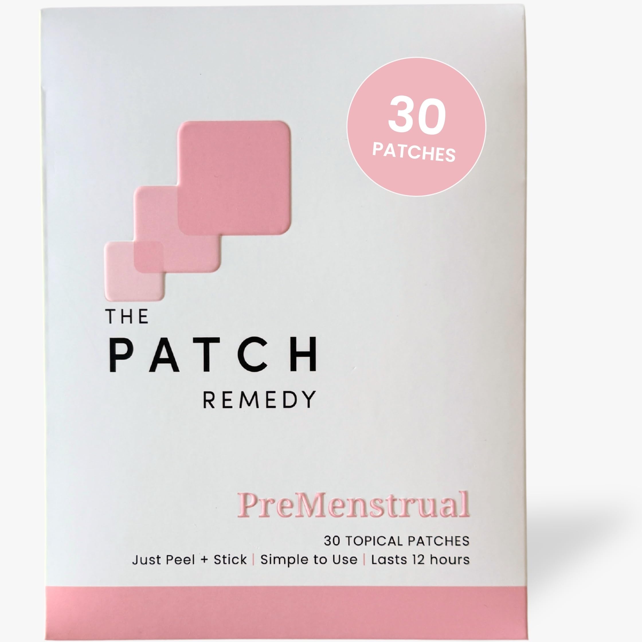 The Patch Remedy Pre Menstrual Patch | Chasteberry, Magnesium, Evening Primrose, Dong Quai, B6 & Vitamin E | 30 Patches The Patch Remedy Au supplements