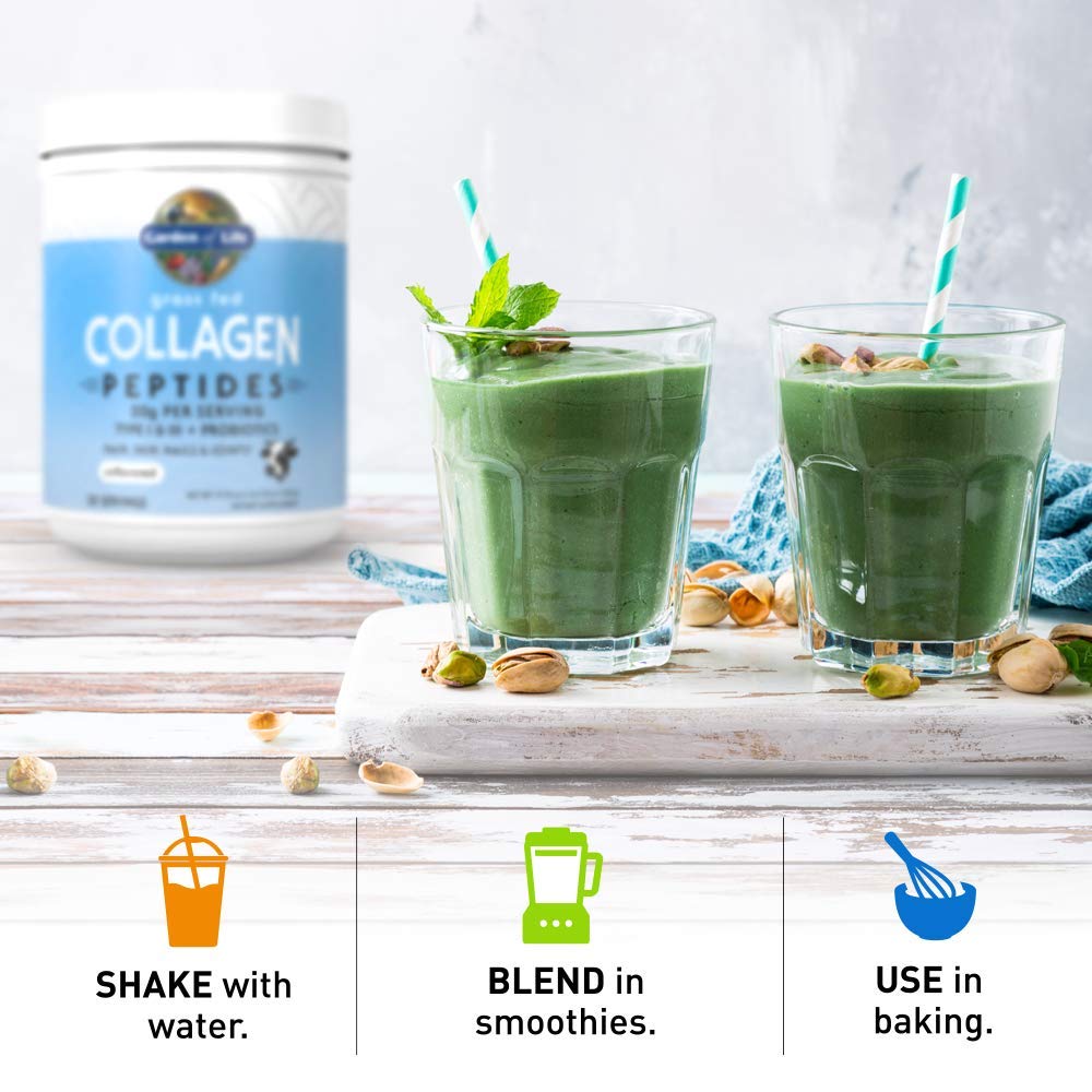 Garden of Life Grass Fed Collagen Peptides Powder Unflavored Collagen Powder for Women Men Hair Skin Nails Joints, Hydrolyzed Collagen Protein Supplements, Collagen for Women & Men, 28 Servings Garden of Life Au supplements