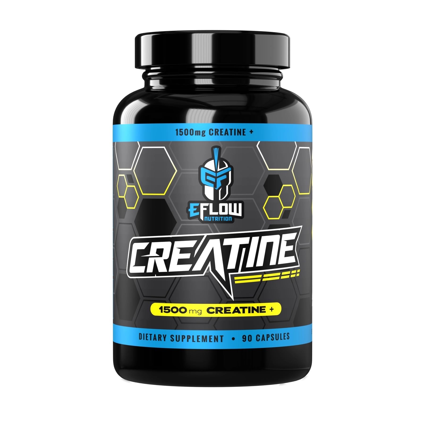eFlow Creatine Capsules, HCL Creatine Pills - Creatine Supplement for Men & Women, Muscle Builder, Endurance, Strength, with AstraGin and Senactiv (1500mg, 90 Capsules) eFlow Nutrition Au supplements