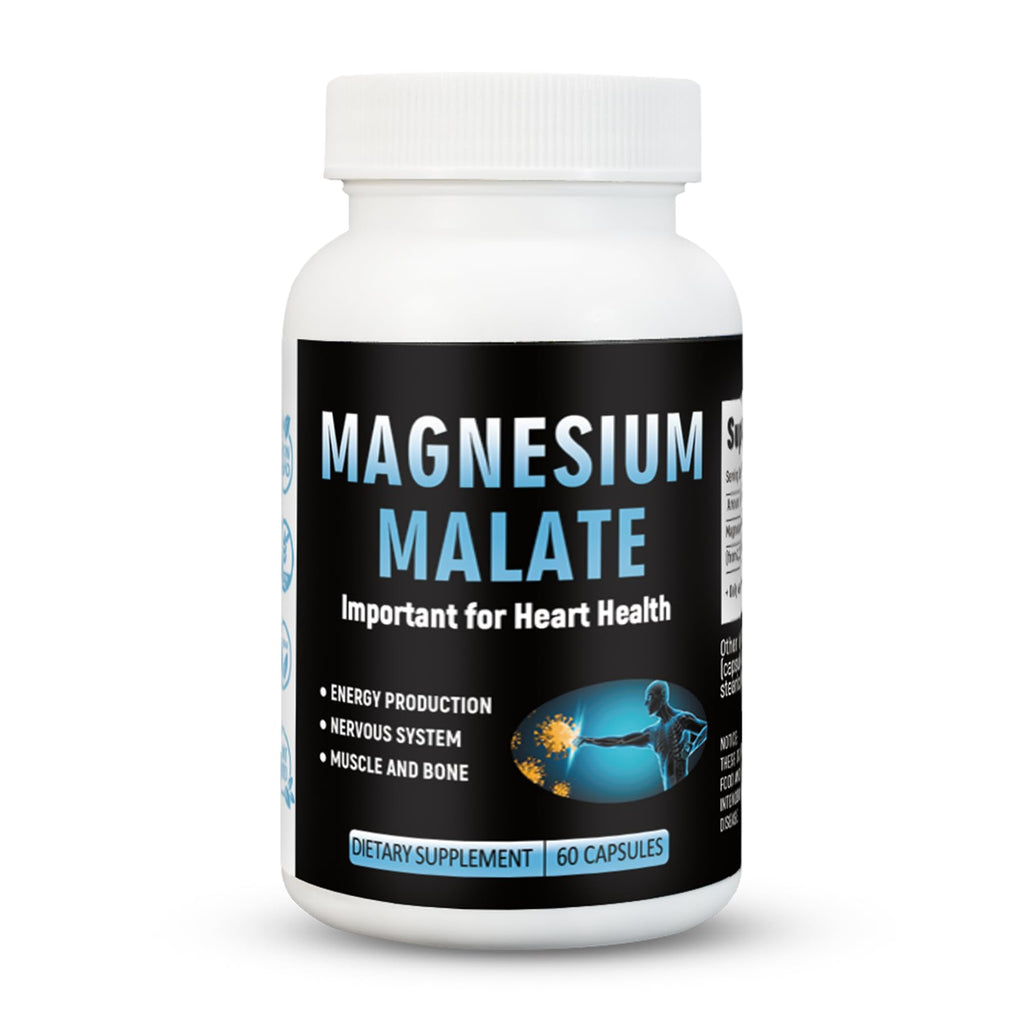 Laicuherb Magnesium Capsules for Bone and Muscle Health, 500 mg Magnesium Supplement, 60 Count, Vegetarian Capsules Laicuherb Au supplements