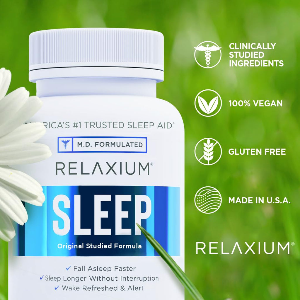 Relaxium Sleep Aid, 30-Day Supply, Dietary Supplement for Better Sleep Relaxium Au supplements