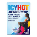 Icy Hot Original Pain Relief Patch, Medium Size Fabric Patches for Arm, Neck and Leg with Menthol 5%, Ice and Heat Contrast Therapy for Backaches, Joints, Muscle Strains and Arthritis, 5 ct. Icy Hot Au supplements