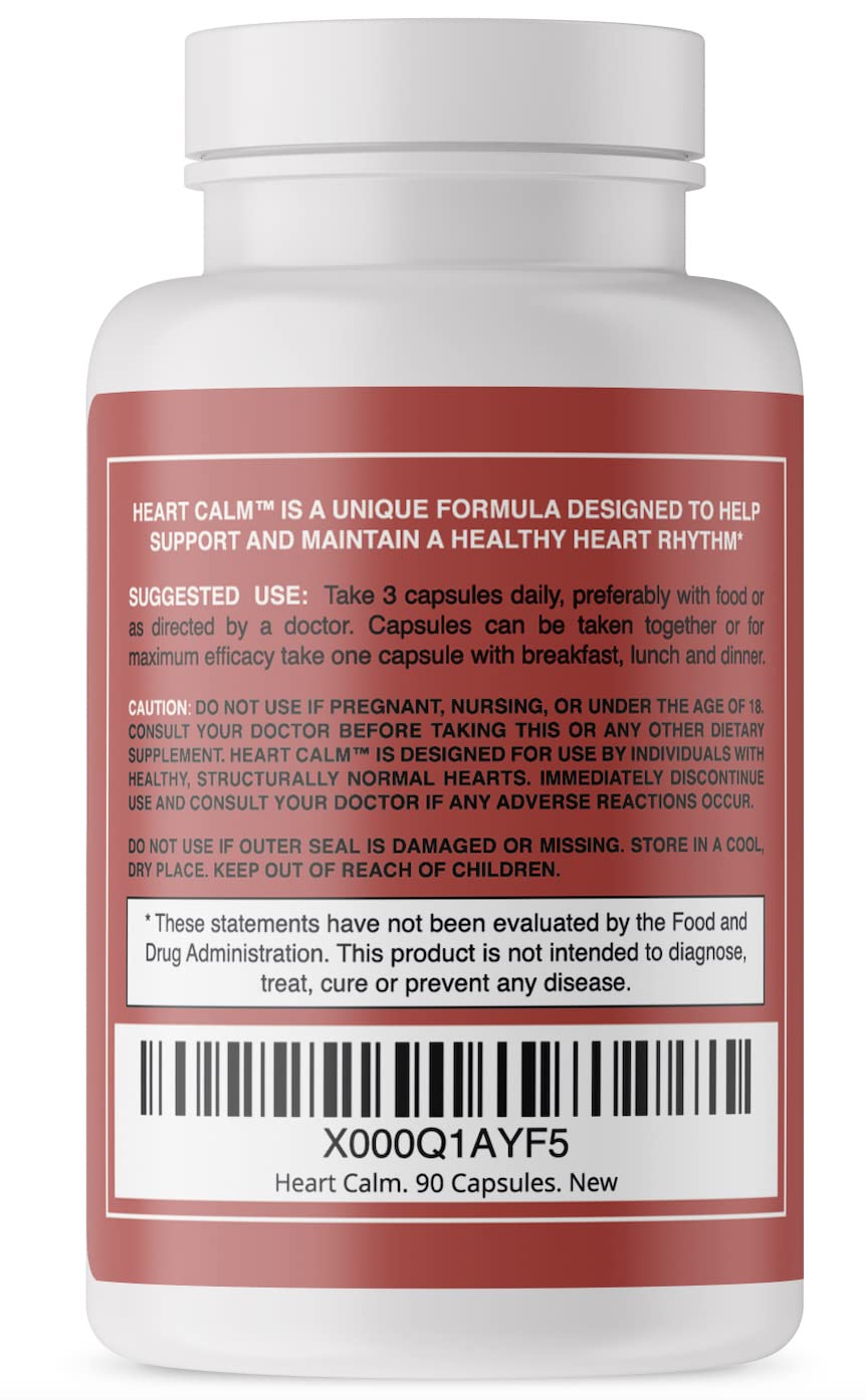 Heart Calm- Helps Support and Maintain a Healthy Heart Rhythm- A Natural, Fast-Acting Formula with Magnesium Taurate,