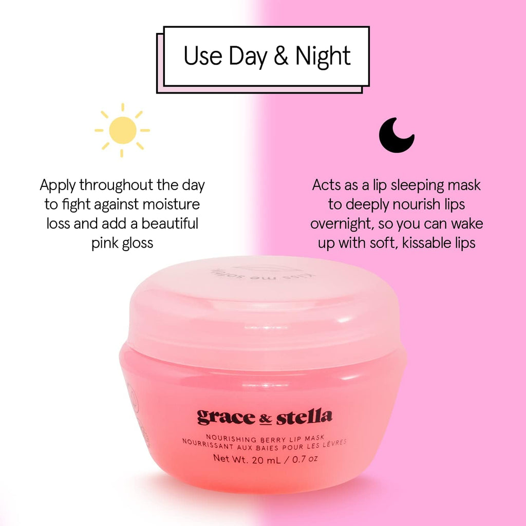 grace & stella Award Winning Lip Butter - Hydrating Lip Balm - Nourishing Lip Mask (1-pack) Travel Essentials, Travel Size Toiletries