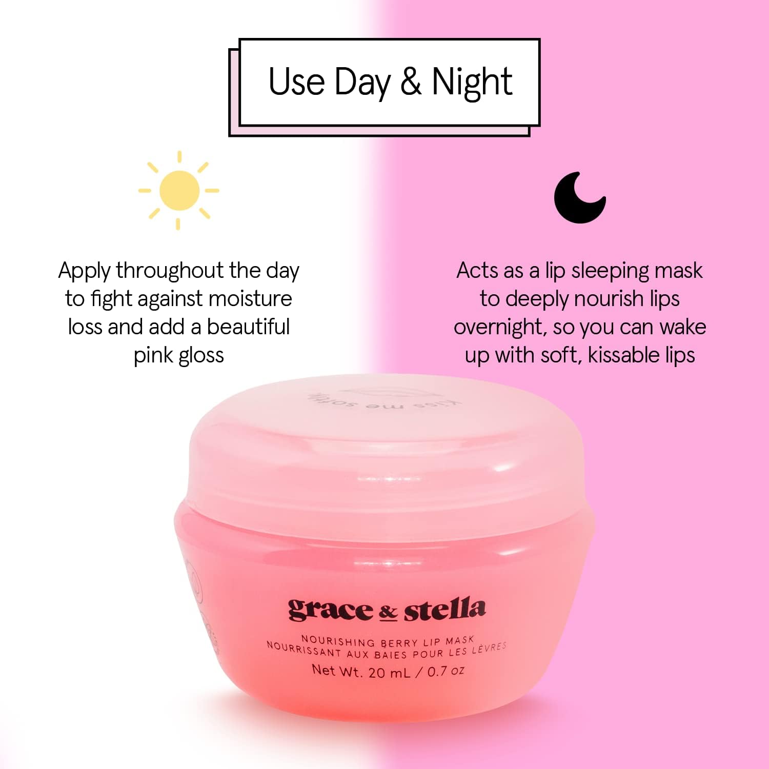 grace & stella Award Winning Lip Butter - Hydrating Lip Balm - Nourishing Lip Mask (1-pack) Travel Essentials, Travel Size Toiletries