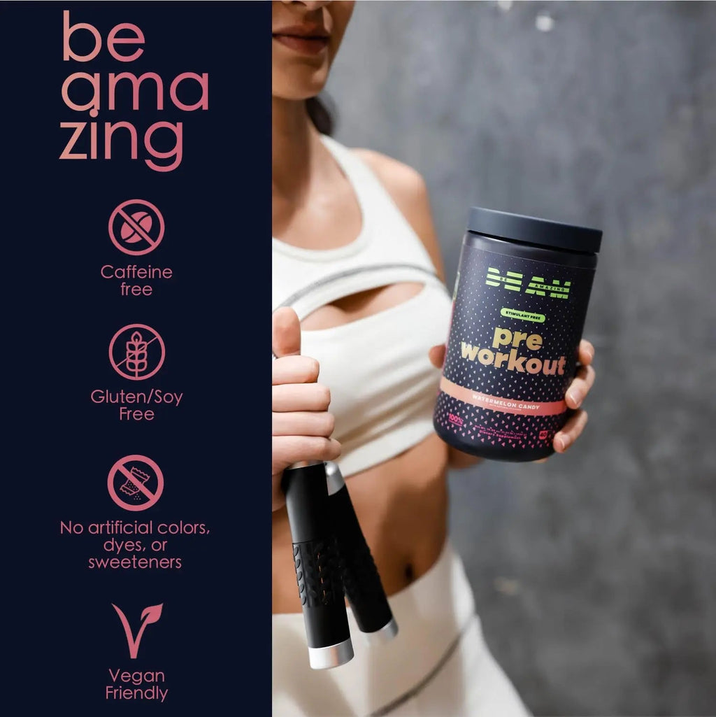 BEAM Be Amazing Vegan Stim Free Pre-Workout Powder | Energy Booster Powdered Drink BEAM Au supplements