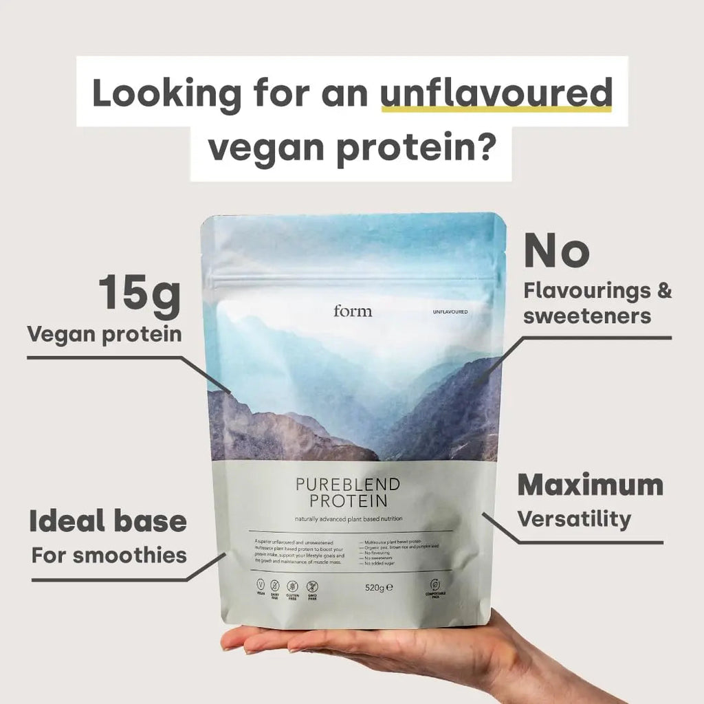 Form Pureblend Protein - Unflavoured and Unsweetened Vegan Protein Powder Form Au supplements