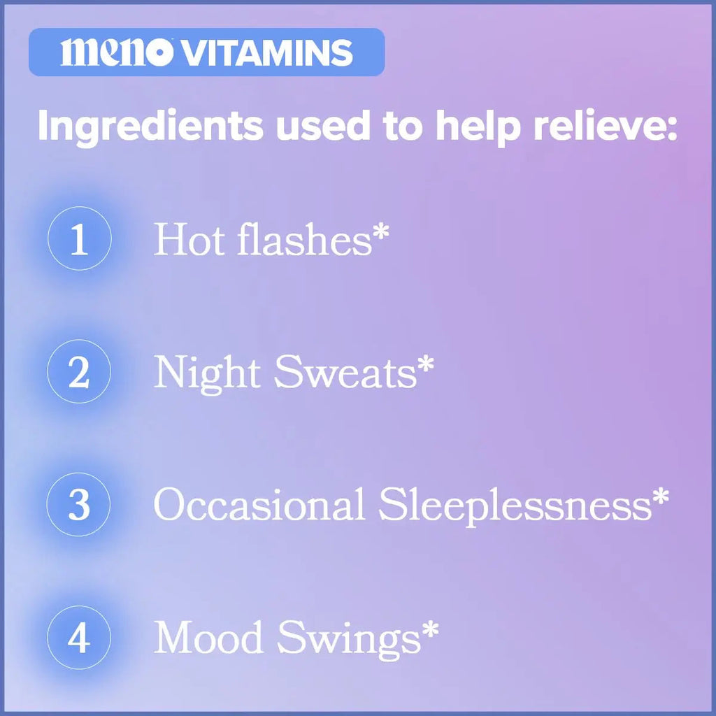 MENO Gummies for Menopause, 30 Servings (Pack of 2) - Hormone-Free Menopause O Positiv Au supplements