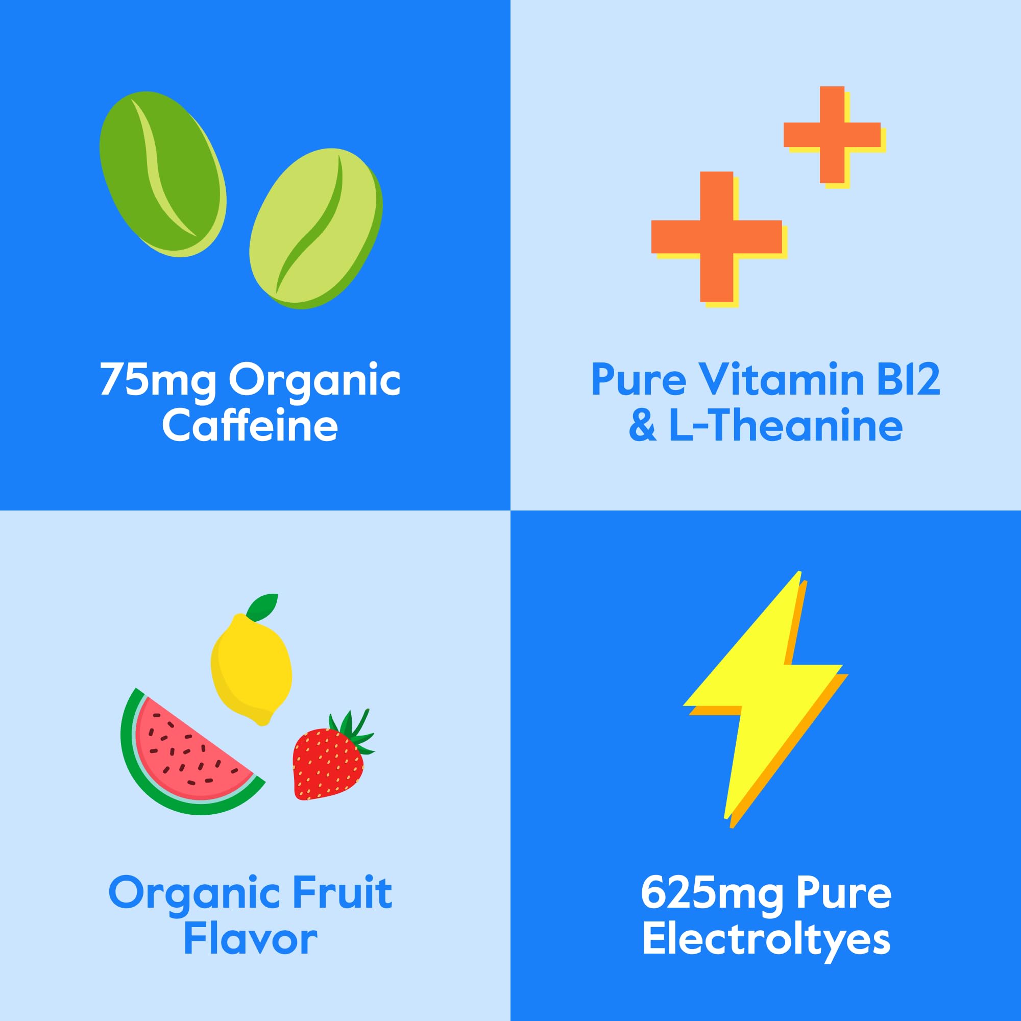Nectar Energy Booster - Organic Caffeine, B12 & Electrolytes - Sugar Free & Zero Calorie – Healthy Coffee, Energy Drink & Soda Alternative – Hydration & Energy Supplement (Variety 30 Powder Packets)