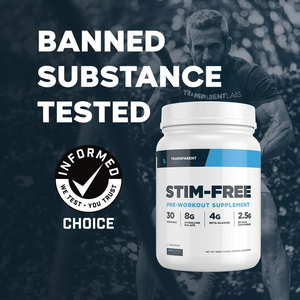 Transparent Labs Stim-Free Pre-Workout - Caffeine & Stim Free Pre Workout Powder Transparent Labs Au supplements
