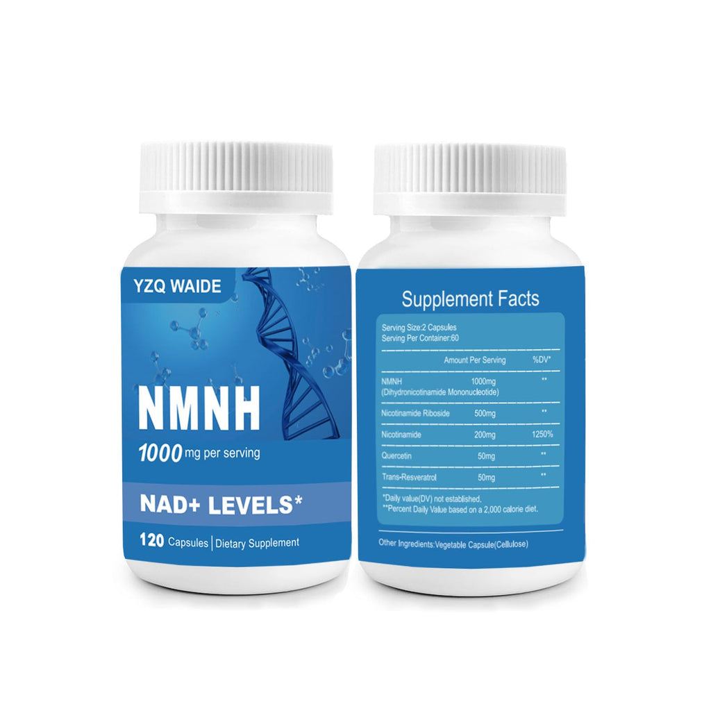 YZQ WAIDE NMNH (Dihydronicotinamide Mononucleotide), 1000mg NMNH Supplement to Boost NAD+ Levels Resveratrol Supplement with Quercetin for Energy, Aging, Non-GMO, Gluten Free, 120 Capsules YZQ WAIDE Au supplements