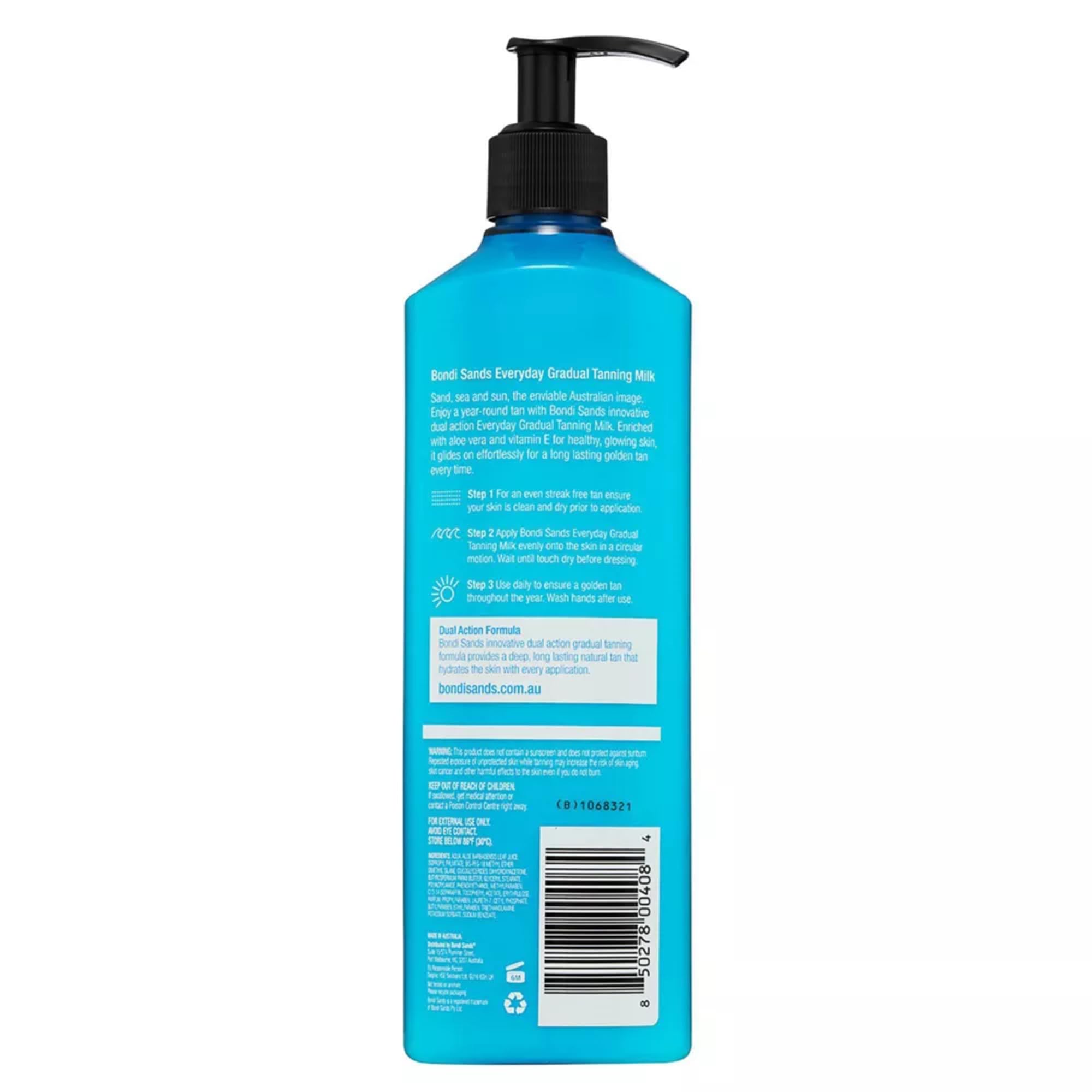 Bondi Sands Everyday Gradual Tanning Milk | Long-lasting, Tanning Body Moisturizer Enriched