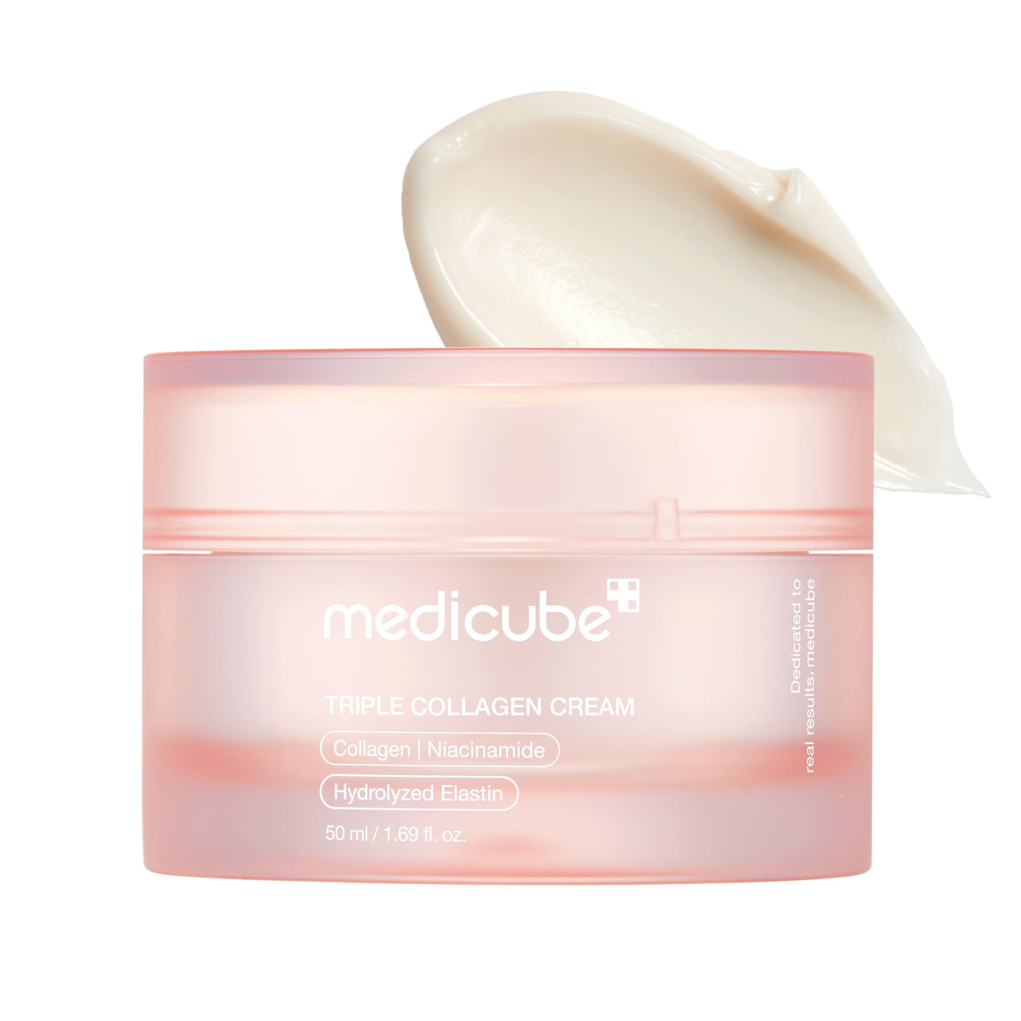 medicube Triple Collagen Cream - Hydrating & Firming Moisturizer with Hyaluronic Acid, Premium Elastin, Shea Butter