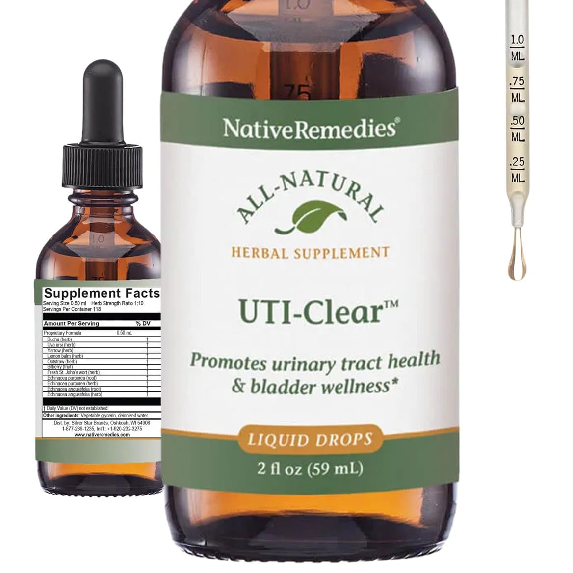 Native Remedies UTI-Clear for Urinary Tract and Bladder Health, 59 ml Native Remedies Au supplements