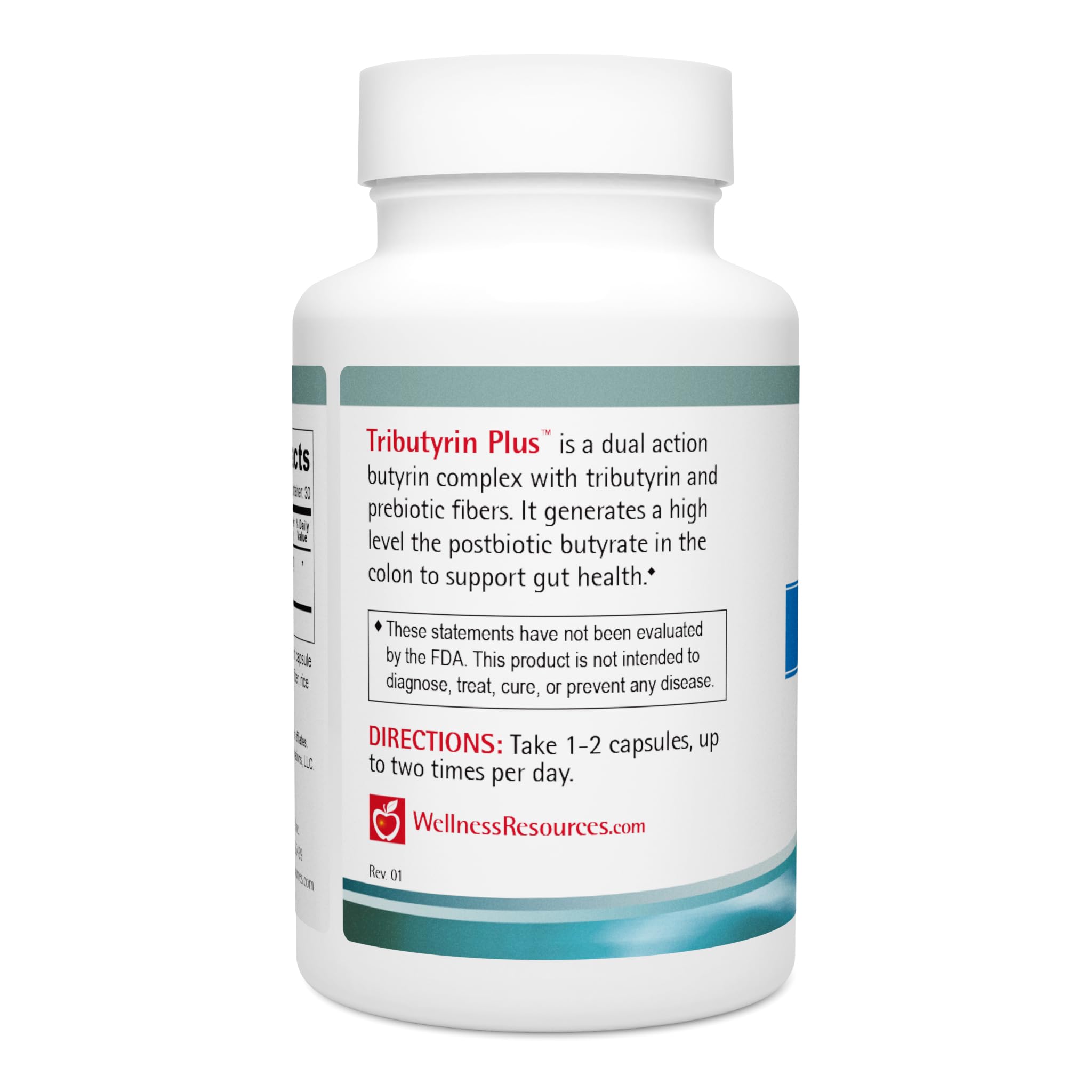 Wellness Resources Tributyrin Plus Postbiotic Supplement for Gut Health with High Absorption ButyraGen Tributyrin Complex (800mg per Two Capsules, 60 Veggie Capsules) Wellness Resources Au supplements