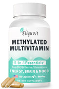 Eliquvit Methylated Multivitamin for Men & Women - Methylated B Complex with Methylfolate & B12-9-in-1 MTHFR Support + TMG - Vegan Multivitamin Eliquvit Au supplements