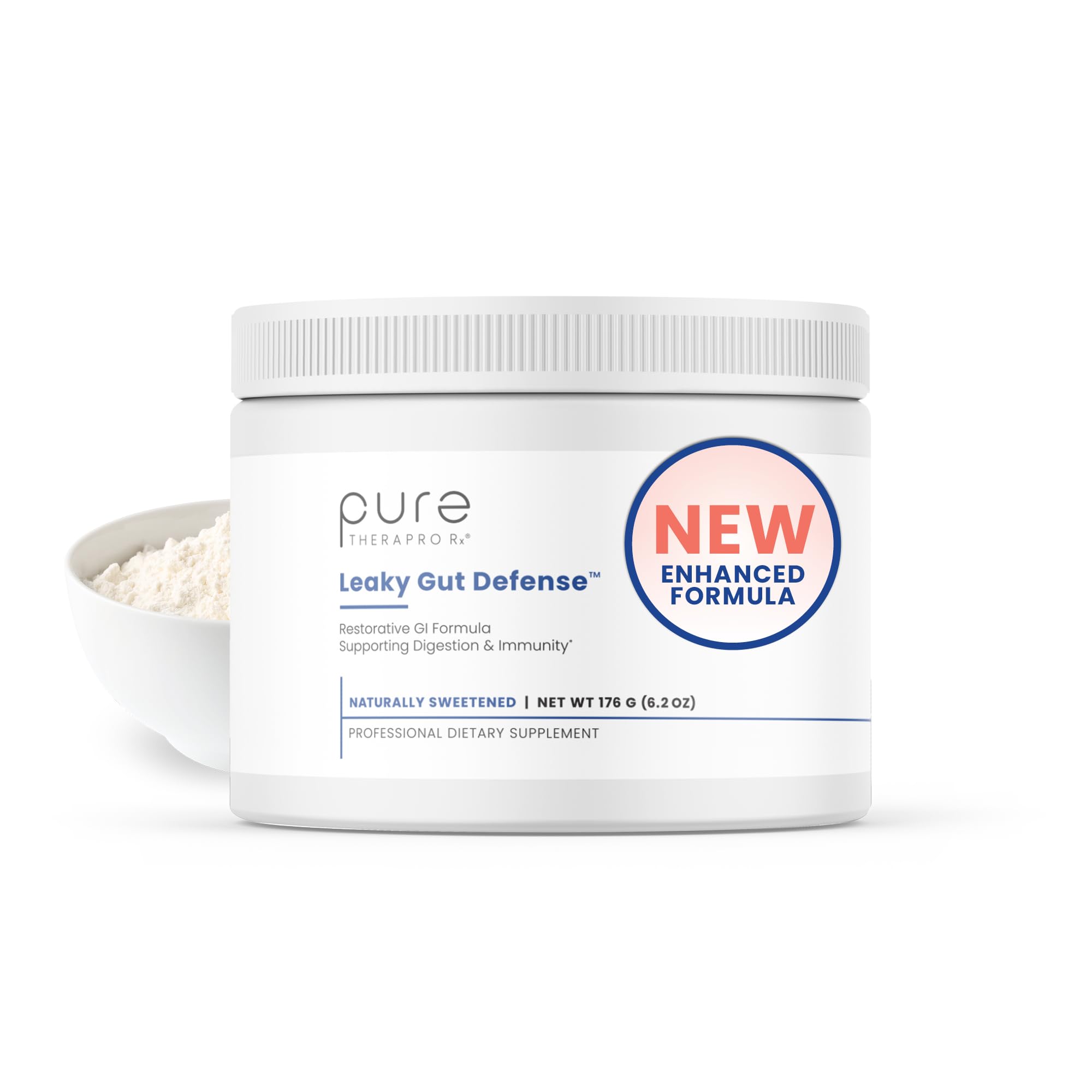 Pure Therapro Rx Leaky Gut Defense - Gut Health Supplement with L-Glutamine, Licorice Root Extract, Marshmallow Root, Aloe Leaf, Larch Arabinogalactan