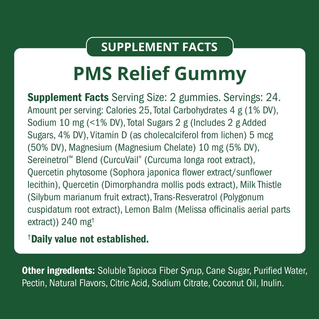 Semaine PMS Gummy Supplement Semaine Au supplements