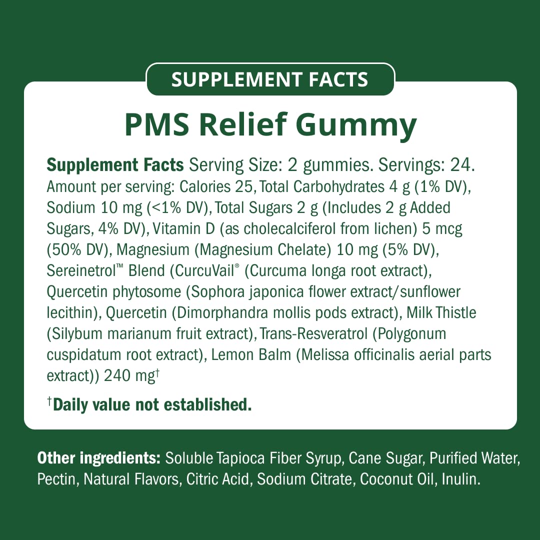 Semaine PMS Gummy Supplement Semaine Au supplements