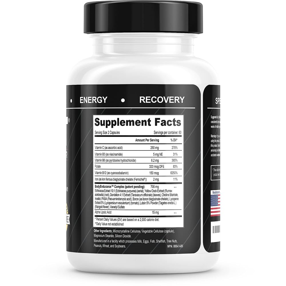 EPO-BOOST Natural Blood Builder Iron Supplement. RBC Support Made in USA with Echinacea & Dandelion Root helping VO2 Max, Energy, Endurance (1-Pack) EPO-Boost Au supplements