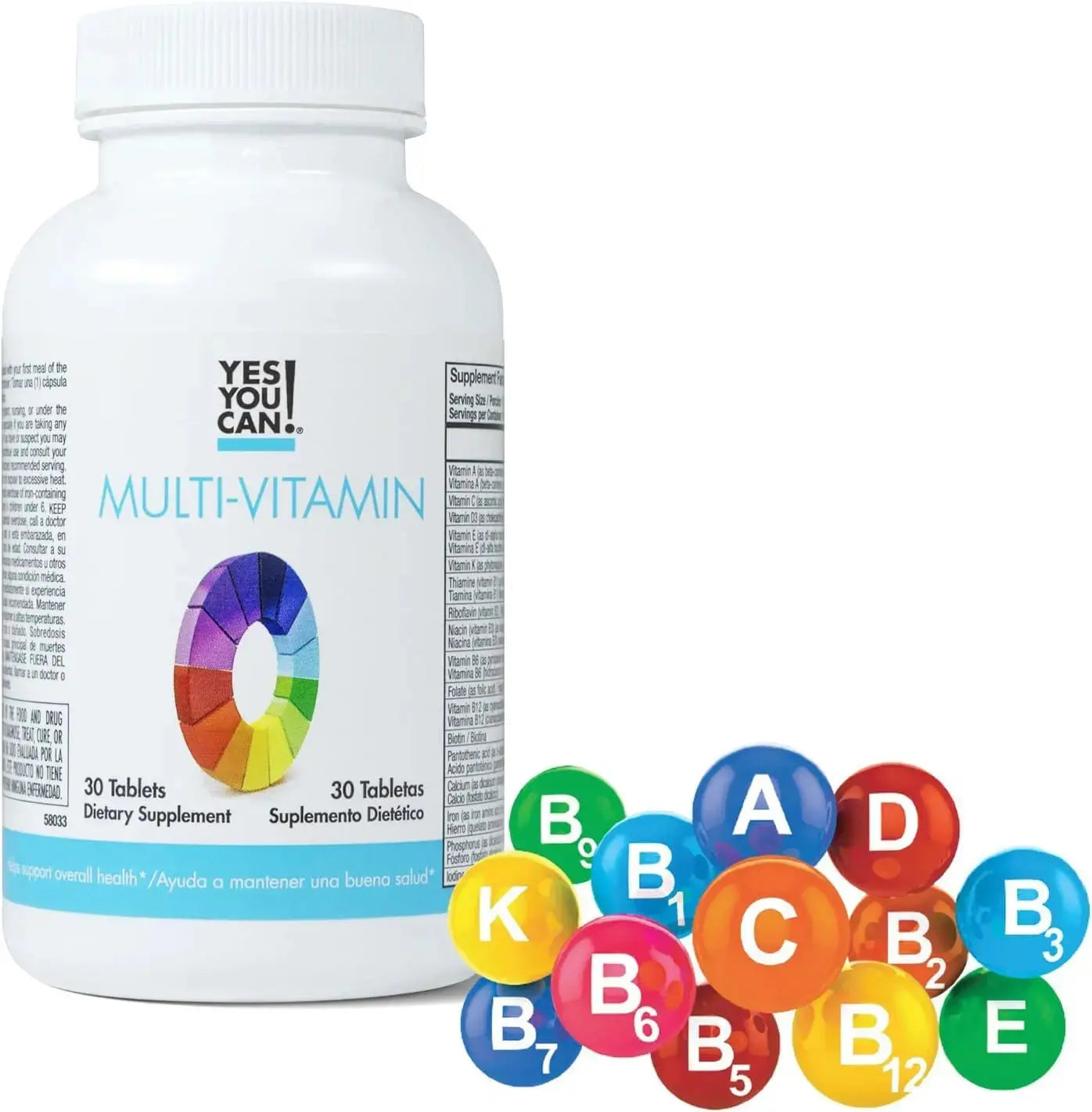 Yes You Can! Daily Multivitamins for Men and Women - Helps Assist Overall Health & Well-Being, Contains Antioxidants Yes You Can! Au supplements