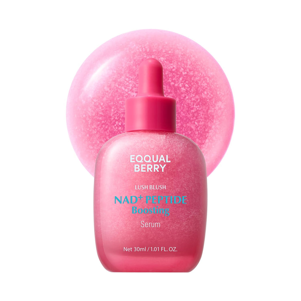 EQQUALBERRY NAD+ Peptide Boosting Serum – Niacinamide 2% + 14 Peptides + Vegan Collagen Anti-Aging Korean Skincare Face