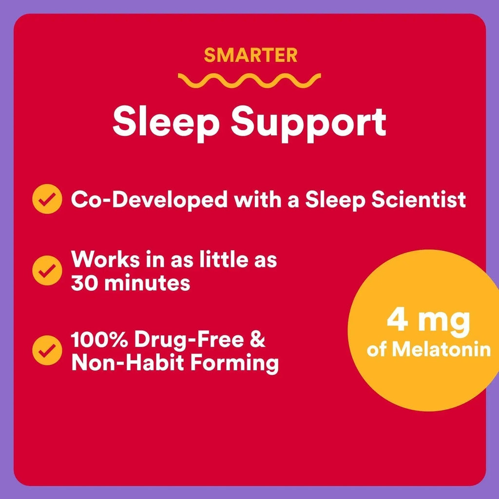 SmartyPants Adult Sleep Gummies with Melatonin: Magnesium & L-Theanine, Drug-Free, Non-Habit Forming Sleep Aid SmartyPants Au supplements
