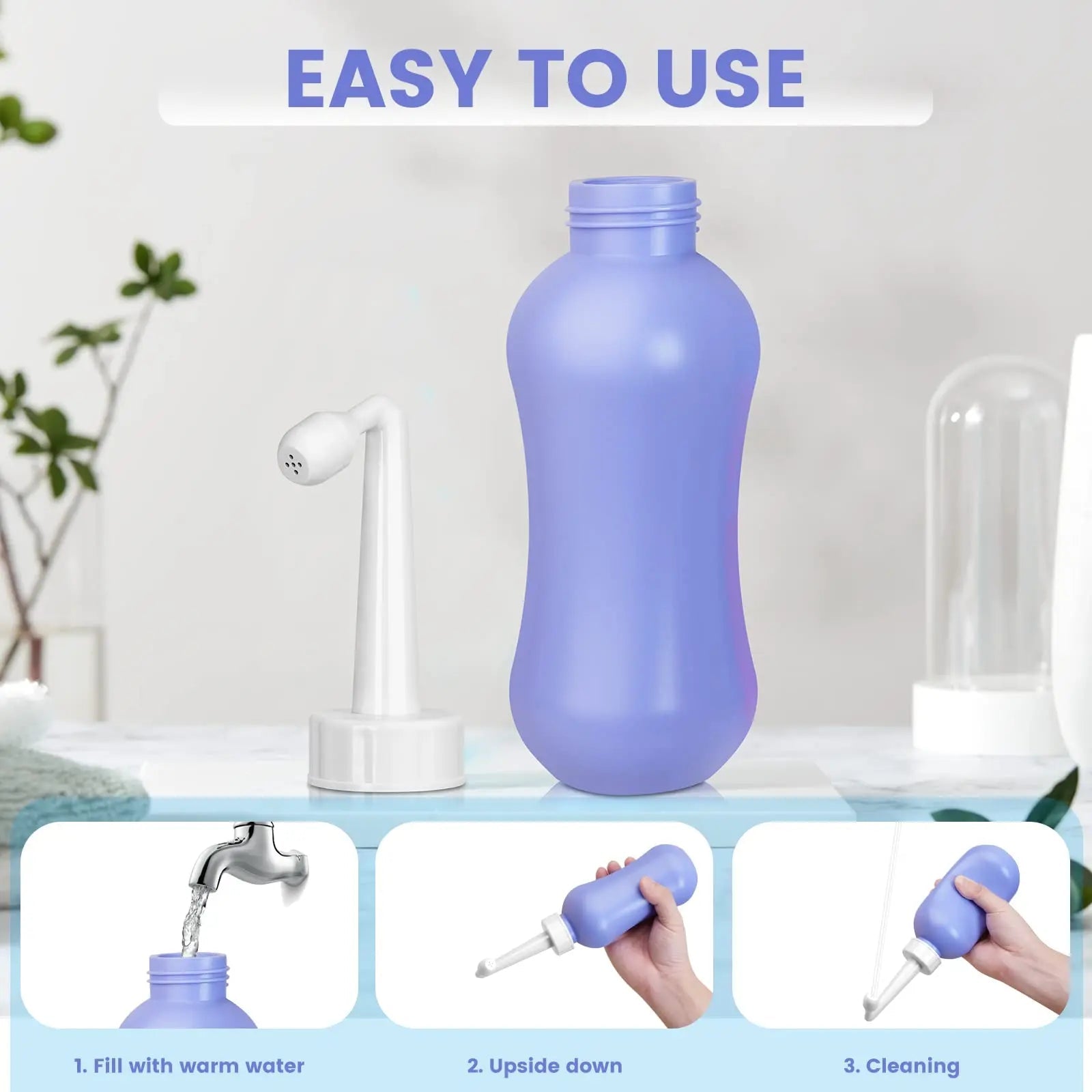 450ml Peri Bottle Postpartum for Feminine Care, 2 Pack Portable Travel Bidet for Toilet, Perineal Bottle VicnKioH Au supplements