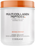 Codeage Multi Collagen Protein Powder Peptides, Hydrolyzed Collagen for Women & Men, Collagen Supplements, Grass Fed Bone Broth, 2-Month Supply, Unflavored, Type 1, 2, 3, 5 & 10, Non-GMO - 20 OZ Codeage Au supplements