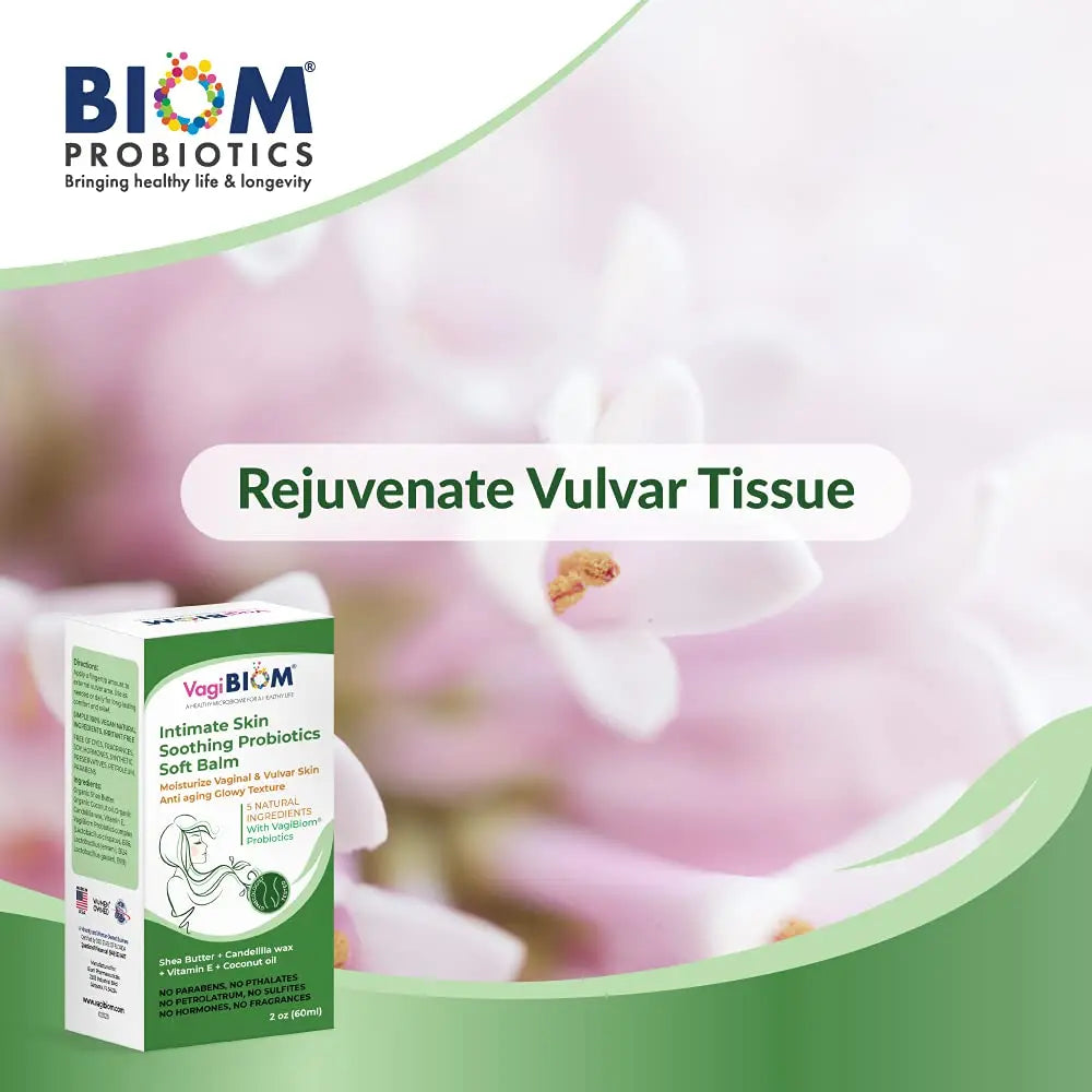 Intimate Skin Soothing Probiotics Soft Balm SheaButter with VagiBiom Lactobacillus crispatus Biom Probiotics Au supplements