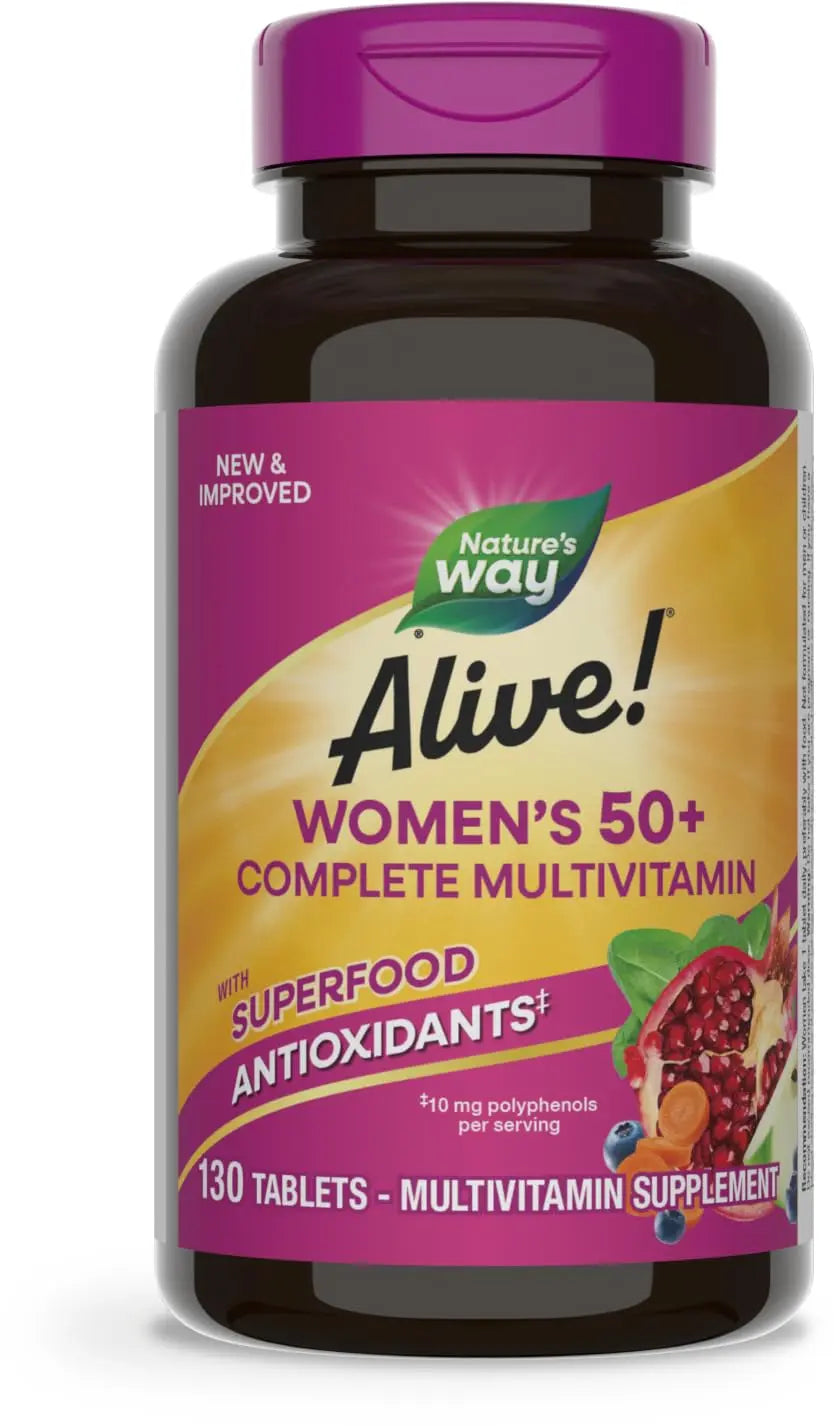 Nature's Way Alive! Women's 50+ Complete Multivitamins, Supports Healthy Heart, Brain, Bones Nature's Way Au supplements